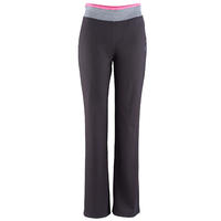 Breathe Women's Fitness Regular-fit Bottoms - Black with Two-colour Waistband
