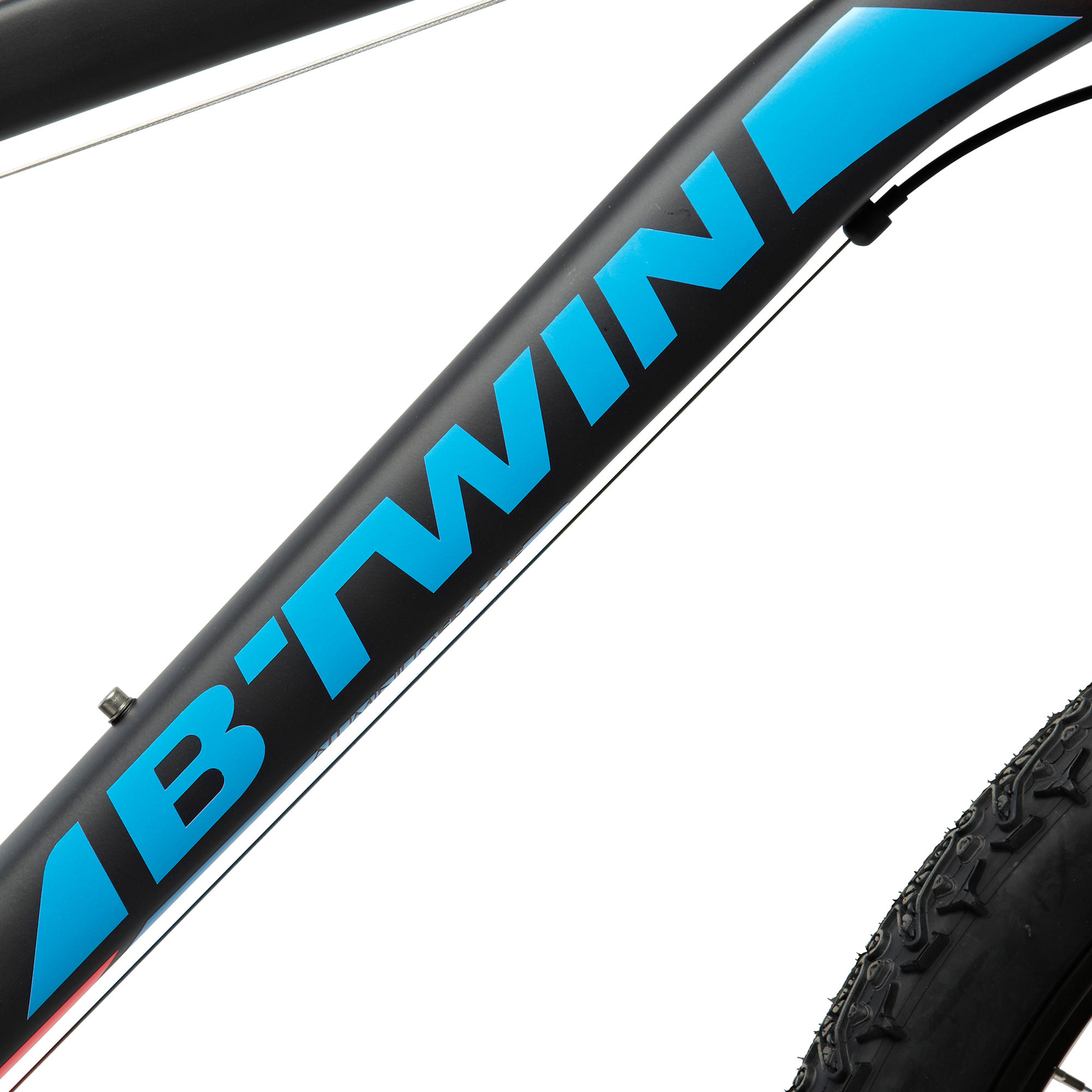 MTB B'TWIN Rockrider 340 zwart/blauw/fuchsia 2/17