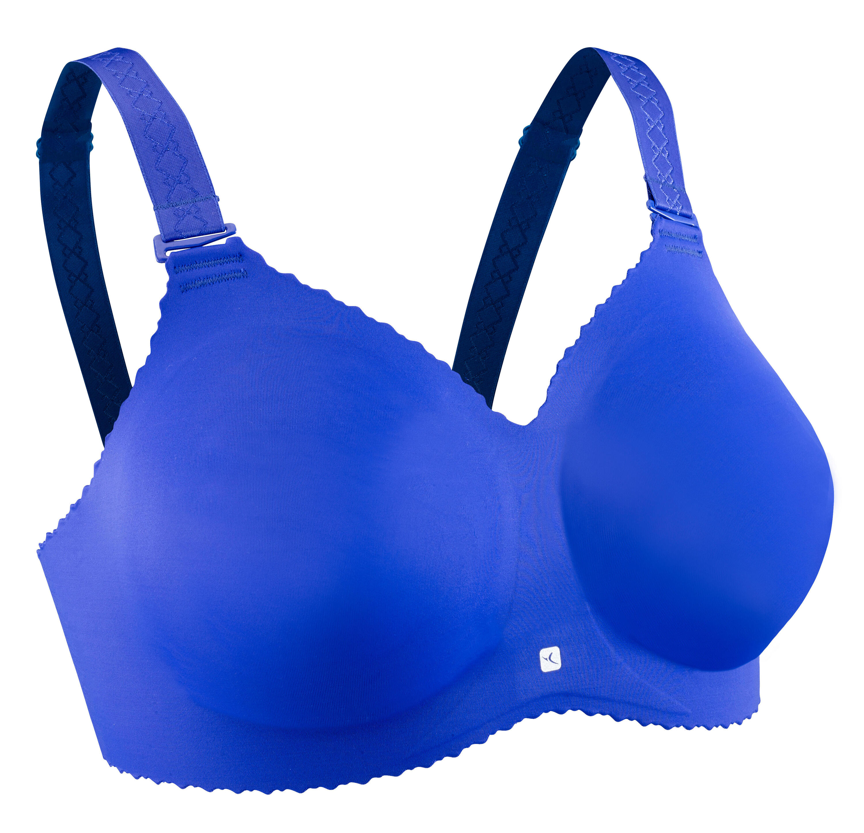 DOMYOS Women's Feel Beautiful Fitness Bra - Blue