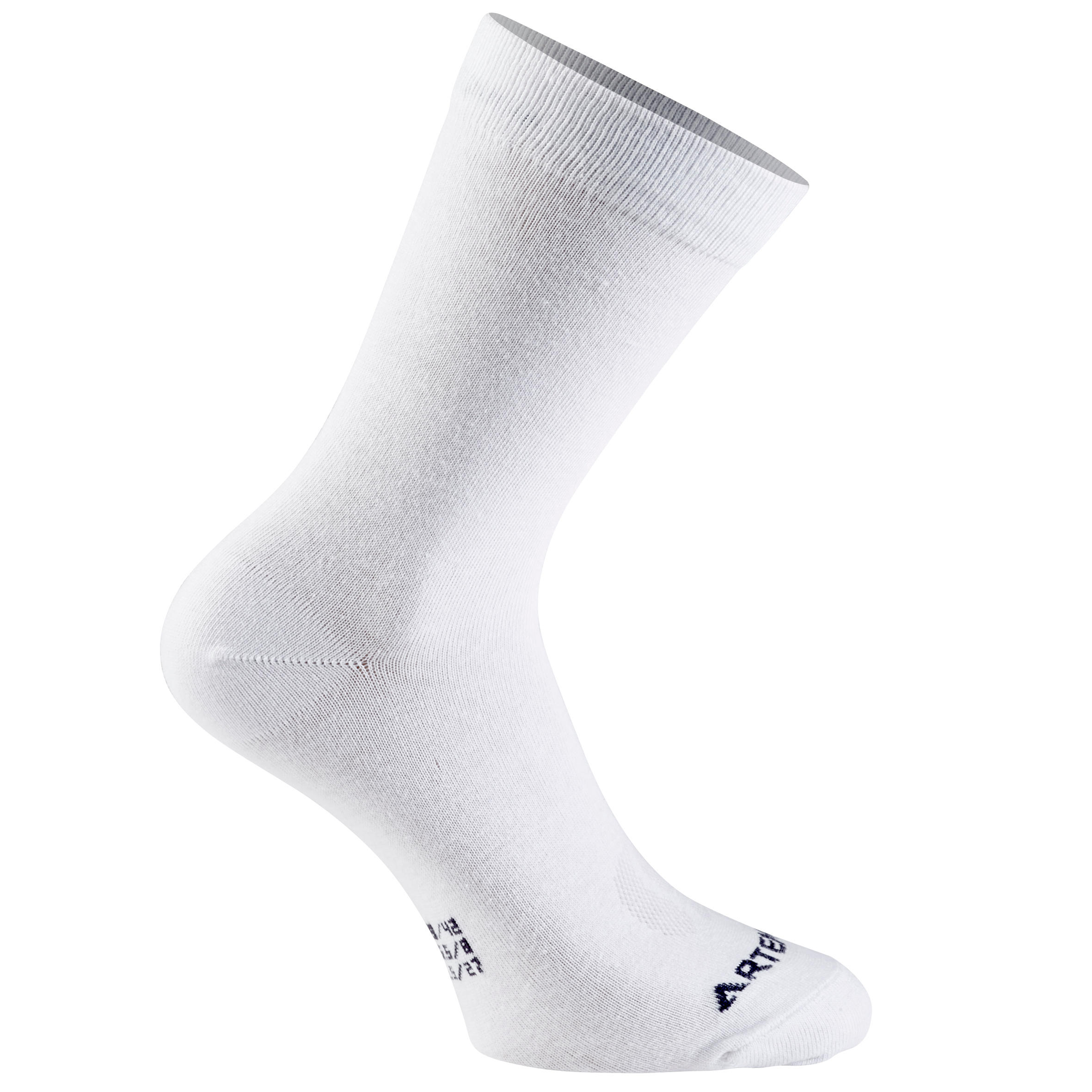 RS 160 Adult High Sports Socks Tri-Pack - White 3/9