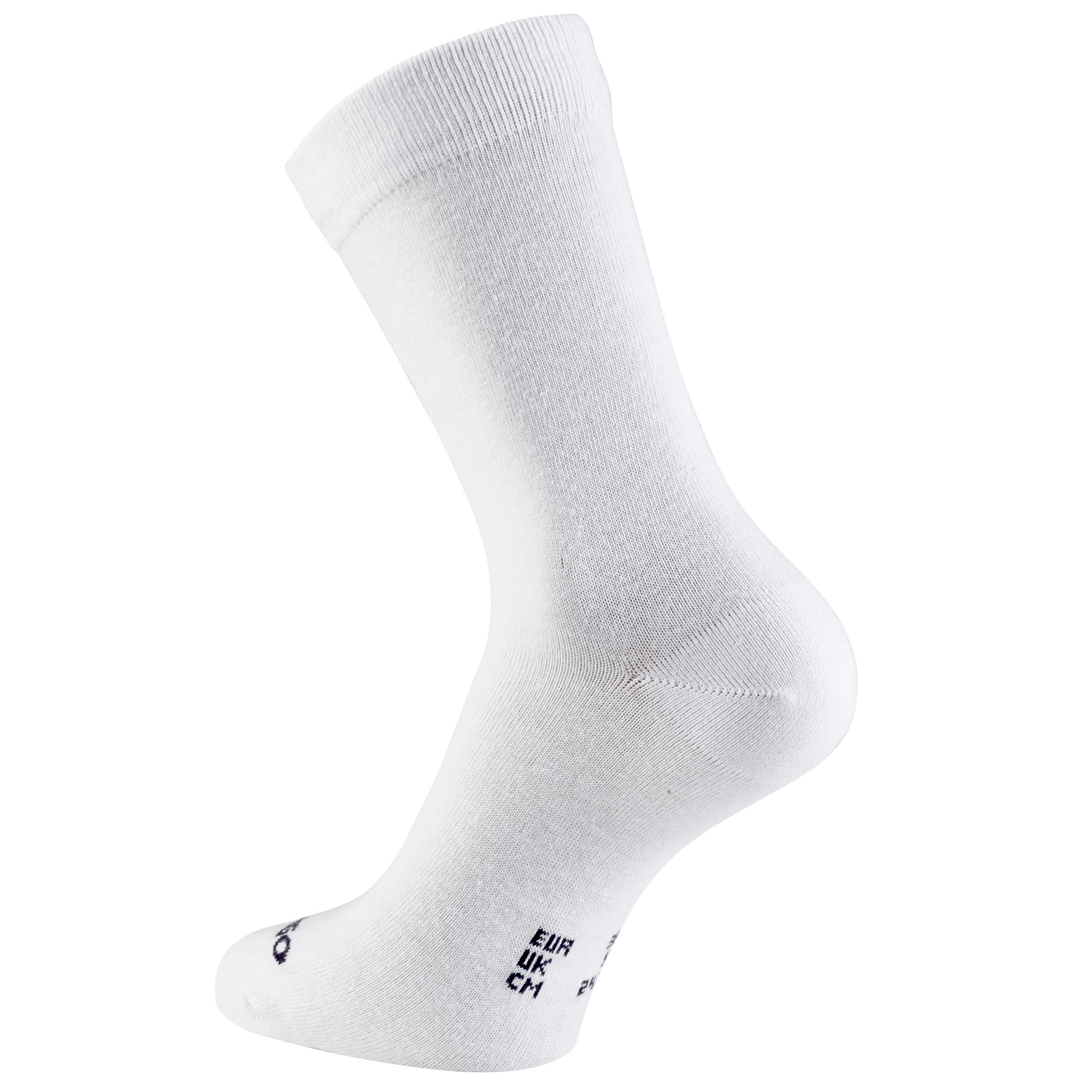 RS 160 Adult High Sports Socks Tri-Pack - White 6/9