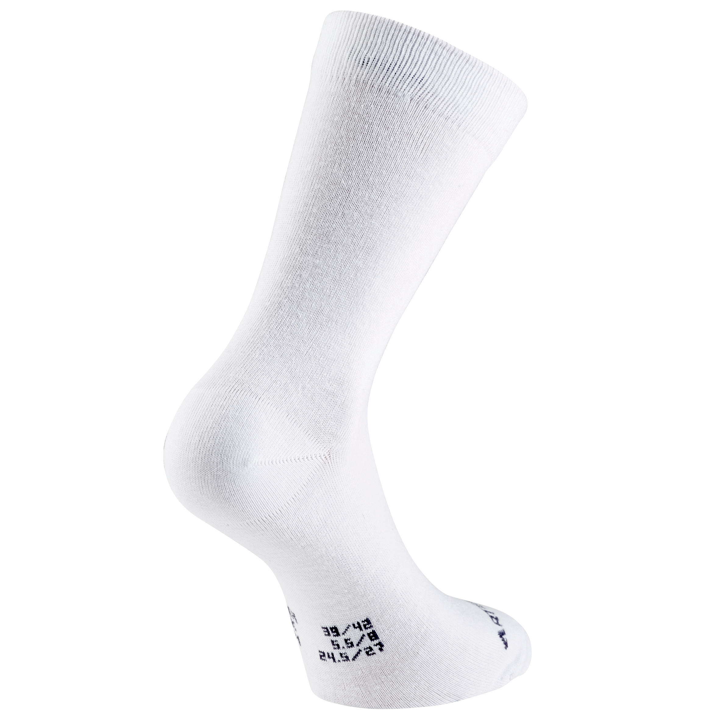 RS 160 Adult High Sports Socks Tri-Pack - White 5/9