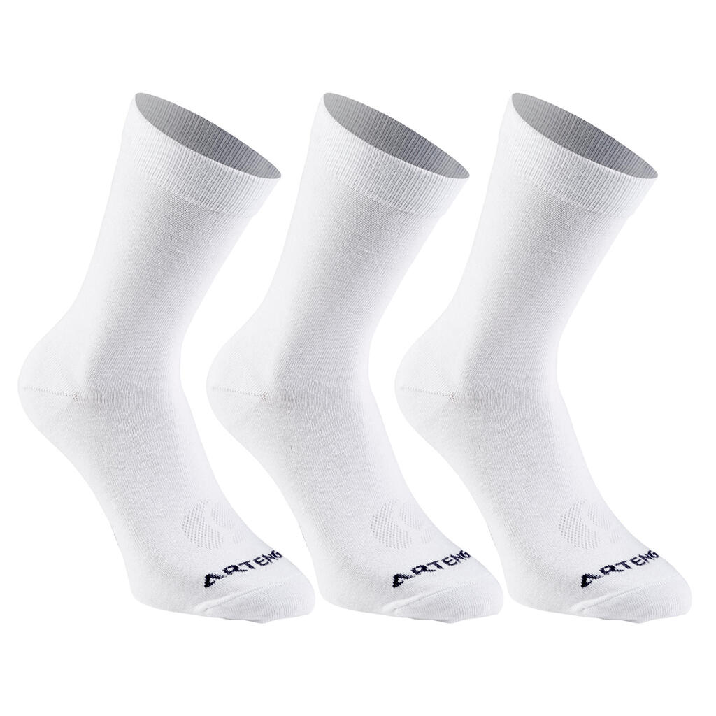 RS 160 Adult High Sports Socks Tri-Pack - Grey