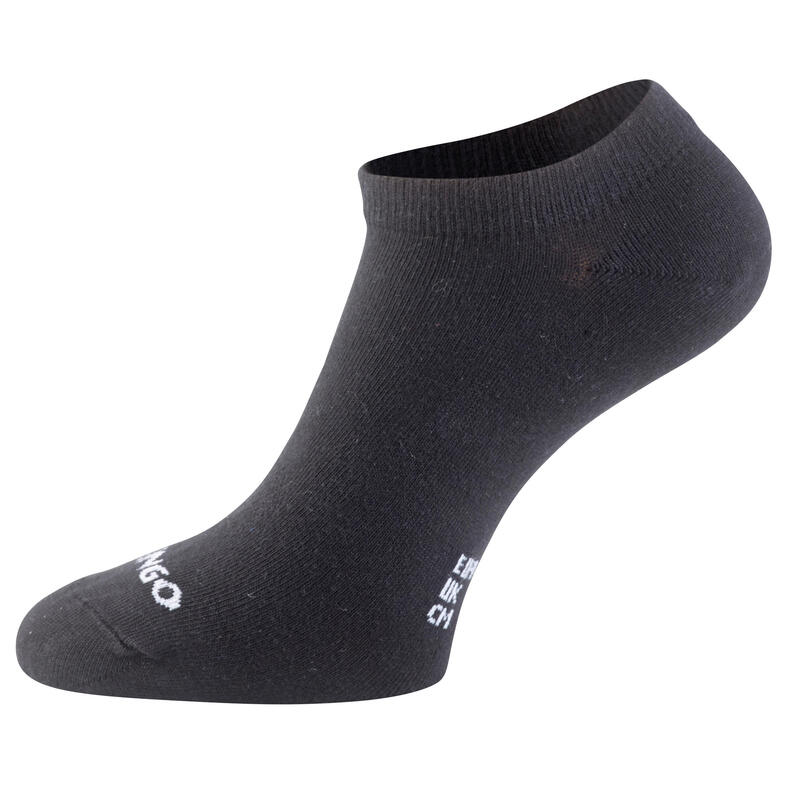 CHAUSSETTES DE SPORT BASSES ARTENGO RS 160 NOIRES LOT DE 3