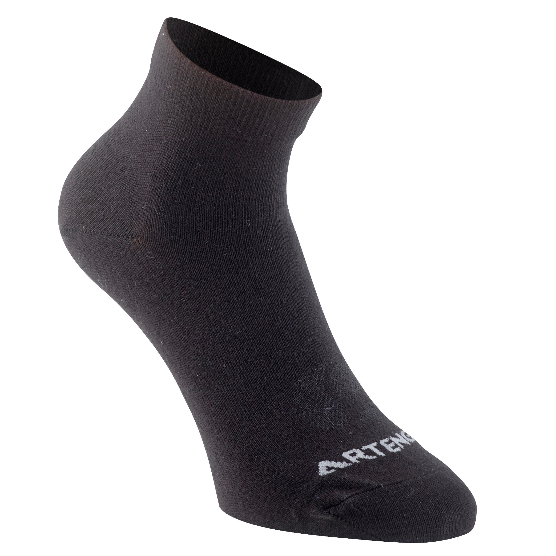RS 160 Adult Mid Sports Socks Tri-Pack - Black 9/12