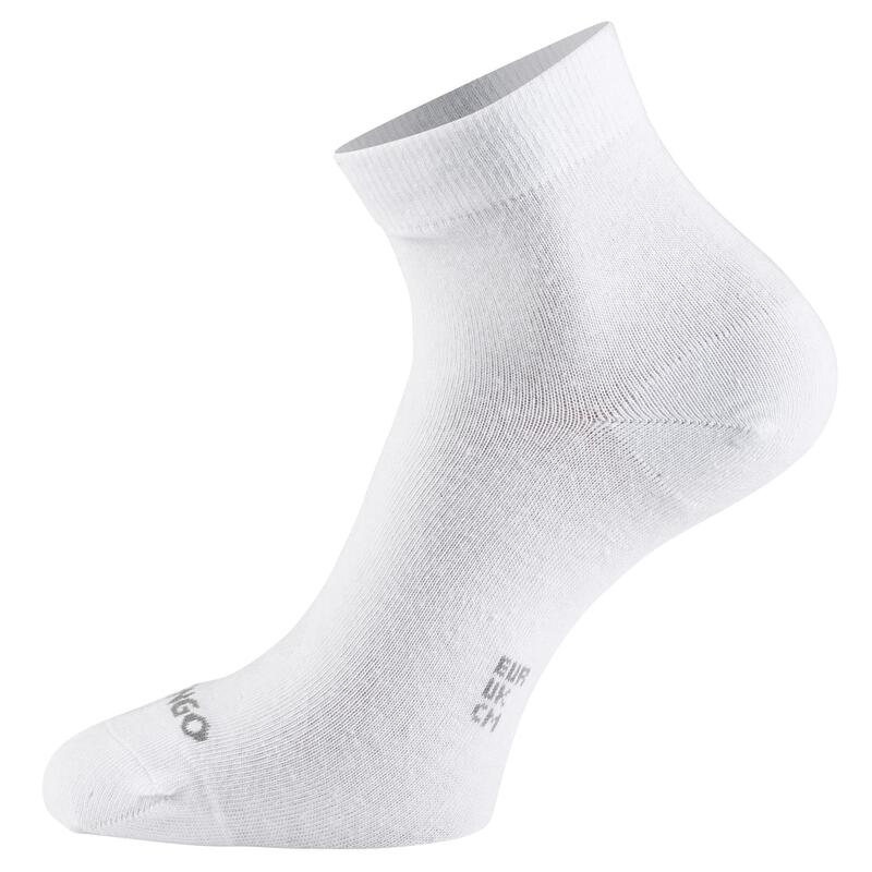 CHAUSSETTES DE SPORT ADULTE MID ARTENGO RS 160 BLANC LOT DE 3