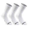 Športové vysoké ponožky RS800 biele 3 páry