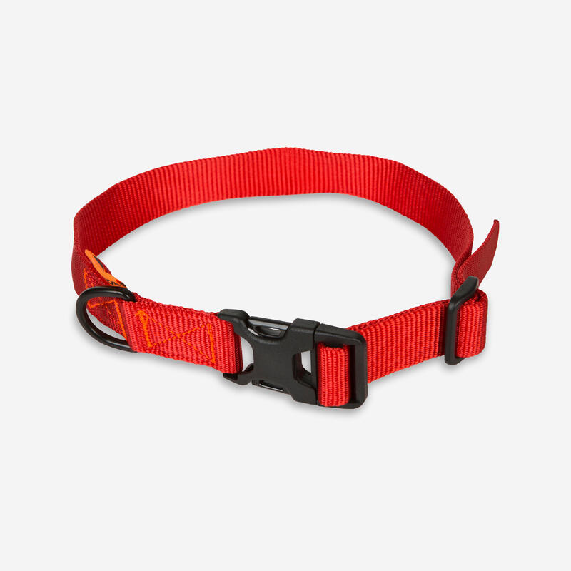 Collar Perro Solognac 100 Ajustable Rojo