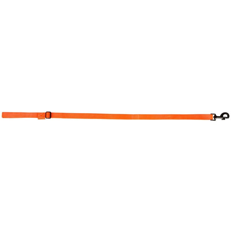 Correa Perro Solognac 100 Ajustable Naranja Fluo