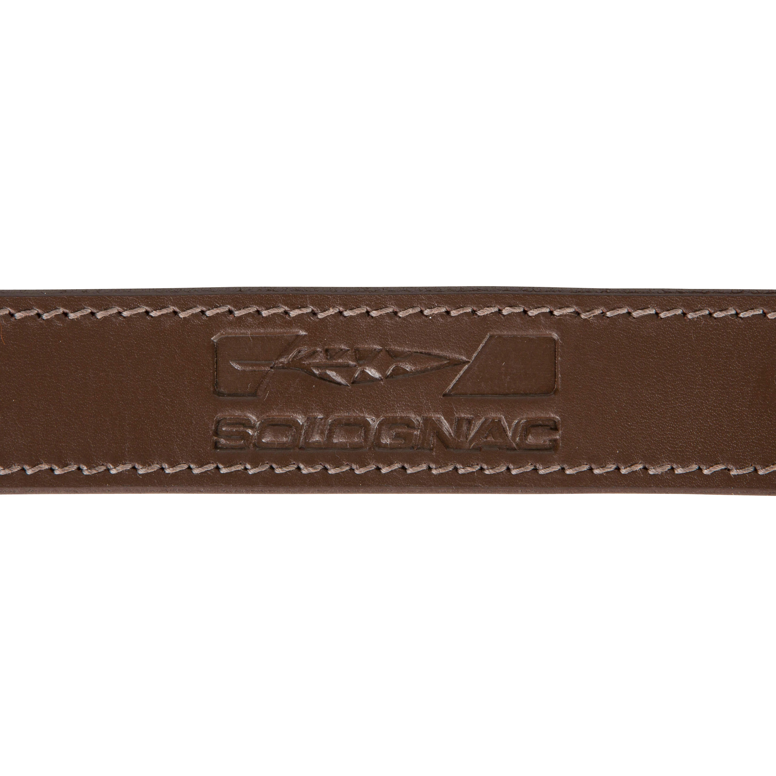 500 leather dog leash - SOLOGNAC