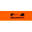 Collar Perro Solognac 500 Ajustable Plastico naranja Fluorescente