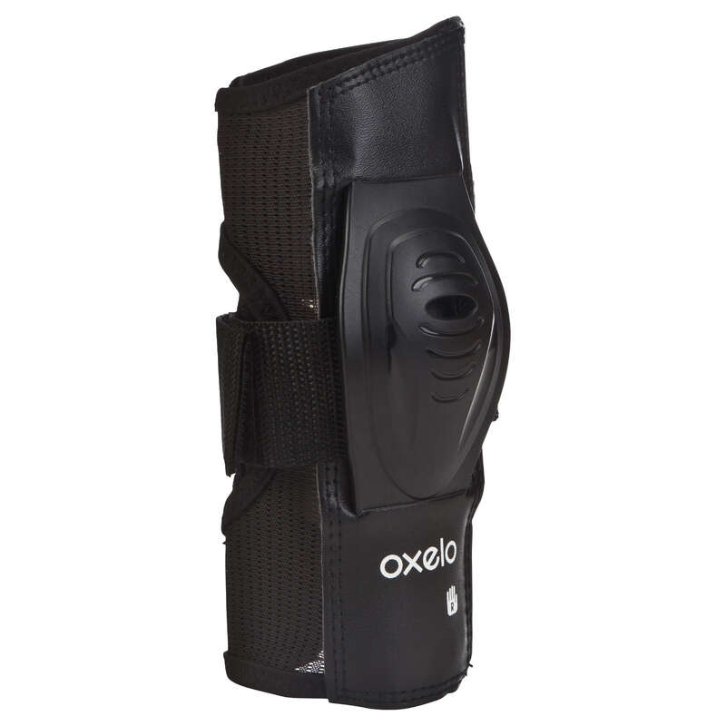 OXELO Fit Adult Inline Skating Wrist Guards Black
