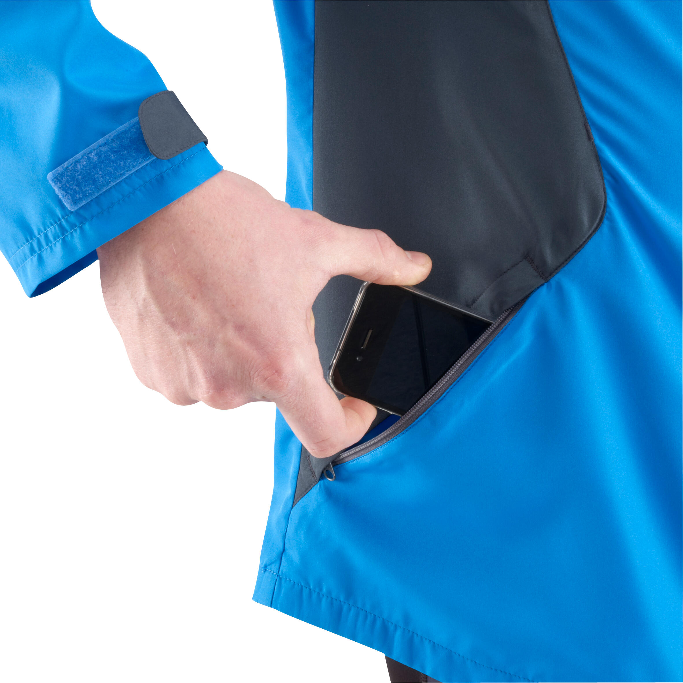 Ekiden Men's Windproof Running Jacket - blue grey