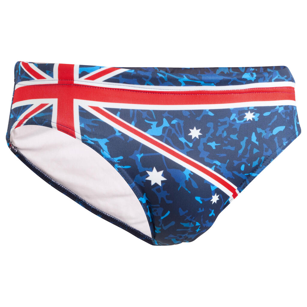 Badehose Wasserball Australien Herren blau