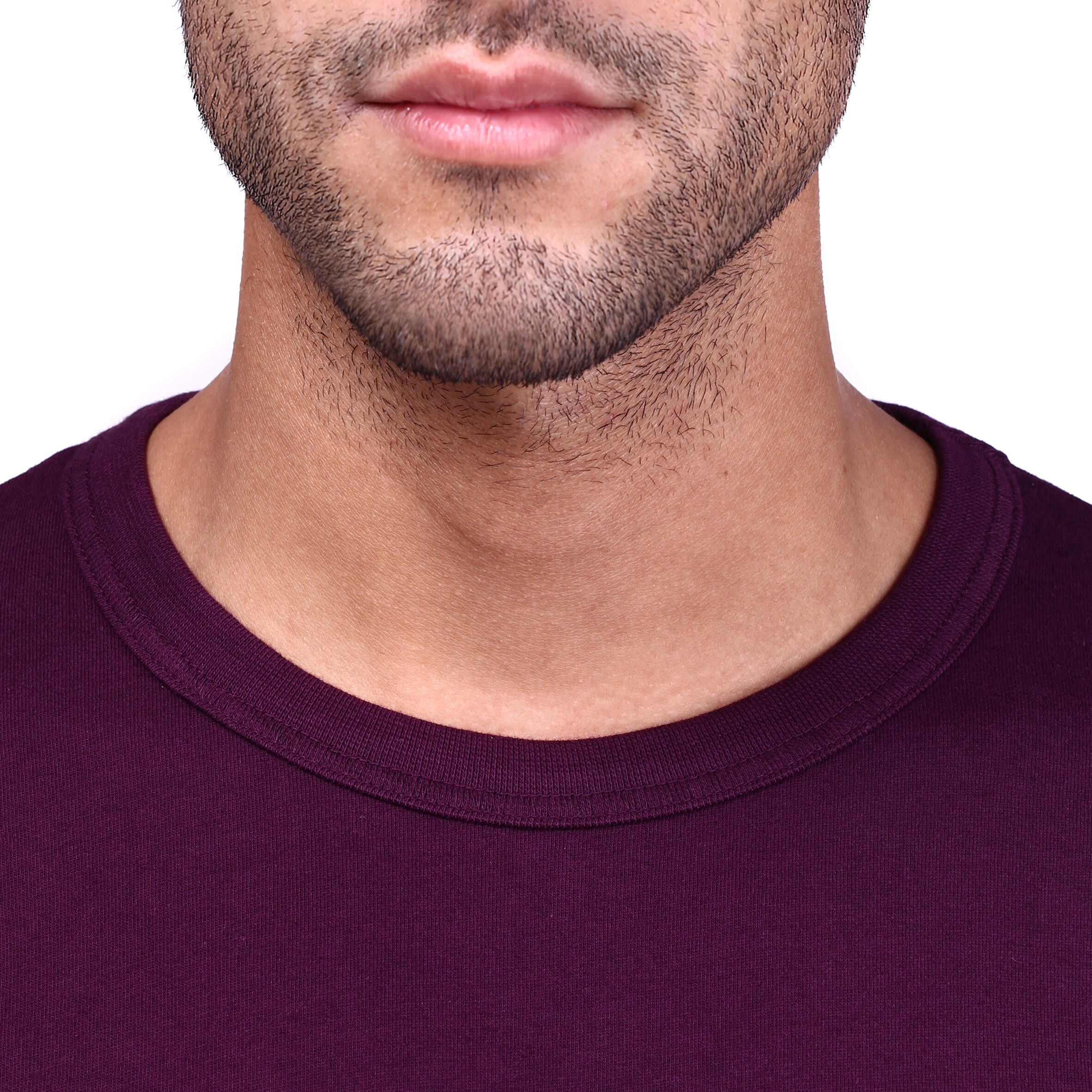 Gentle Gymnastics and Yoga Long-sleeved Organic-cotton T-shirt - Burgundy 6/9