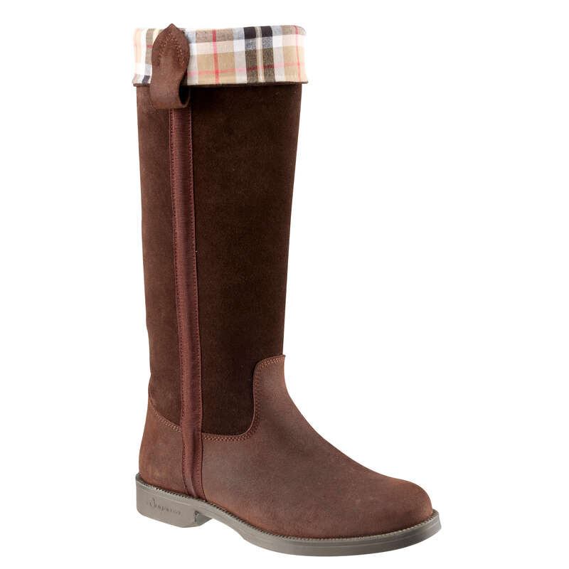 FOUGANZA CAVALIERE women's horse riding boots brown