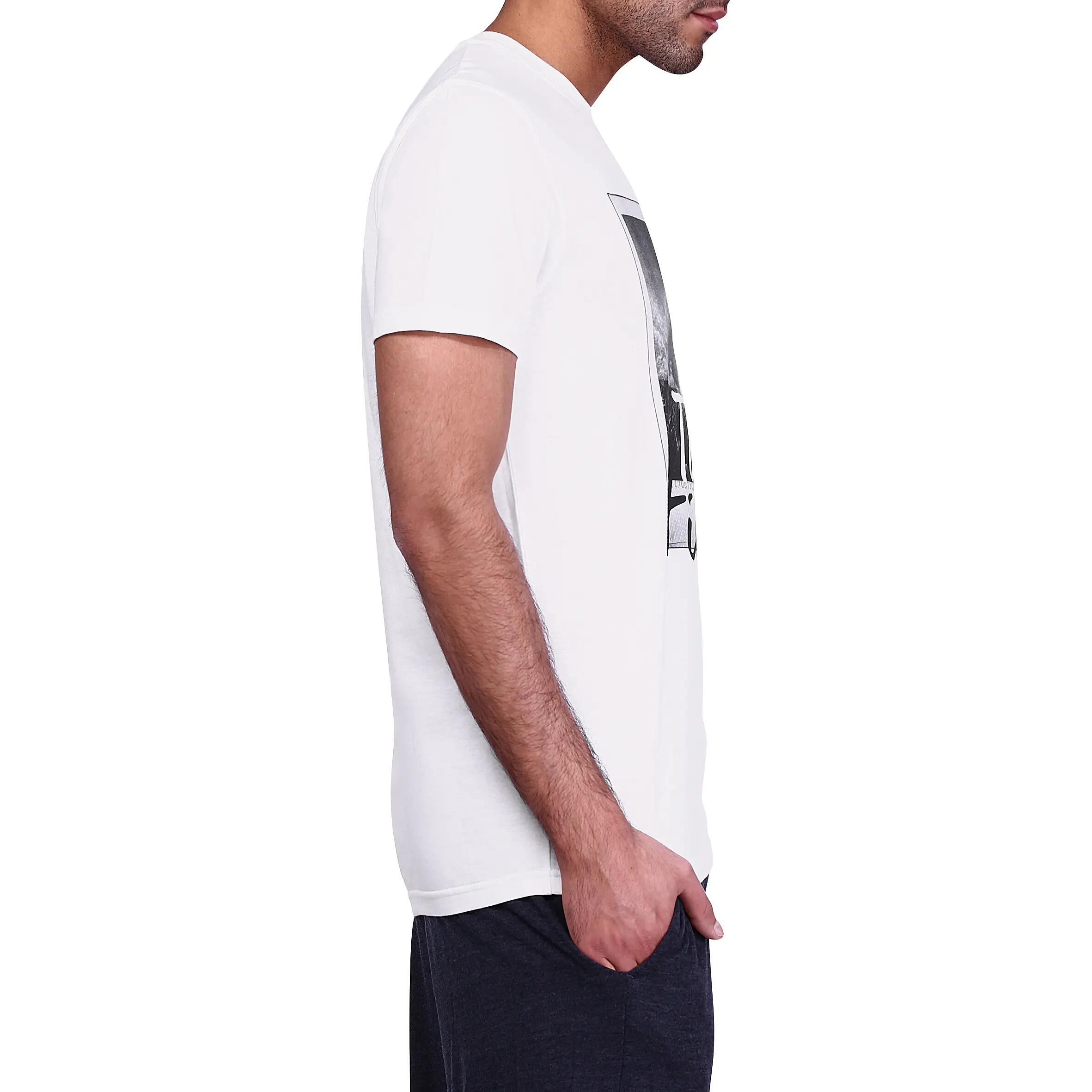 Sportee Gentle Gymnastics, Yoga and Pilates 100% Cotton Print T-Shirt - White 3/10