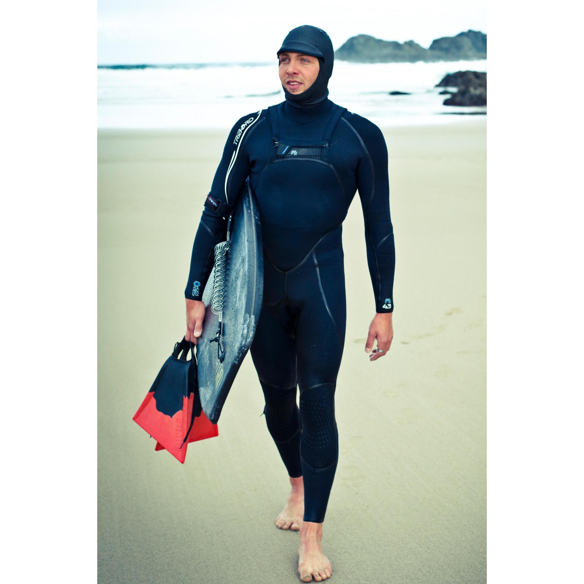 Neoprene top 1 mm with integrated surf hood 2 mm