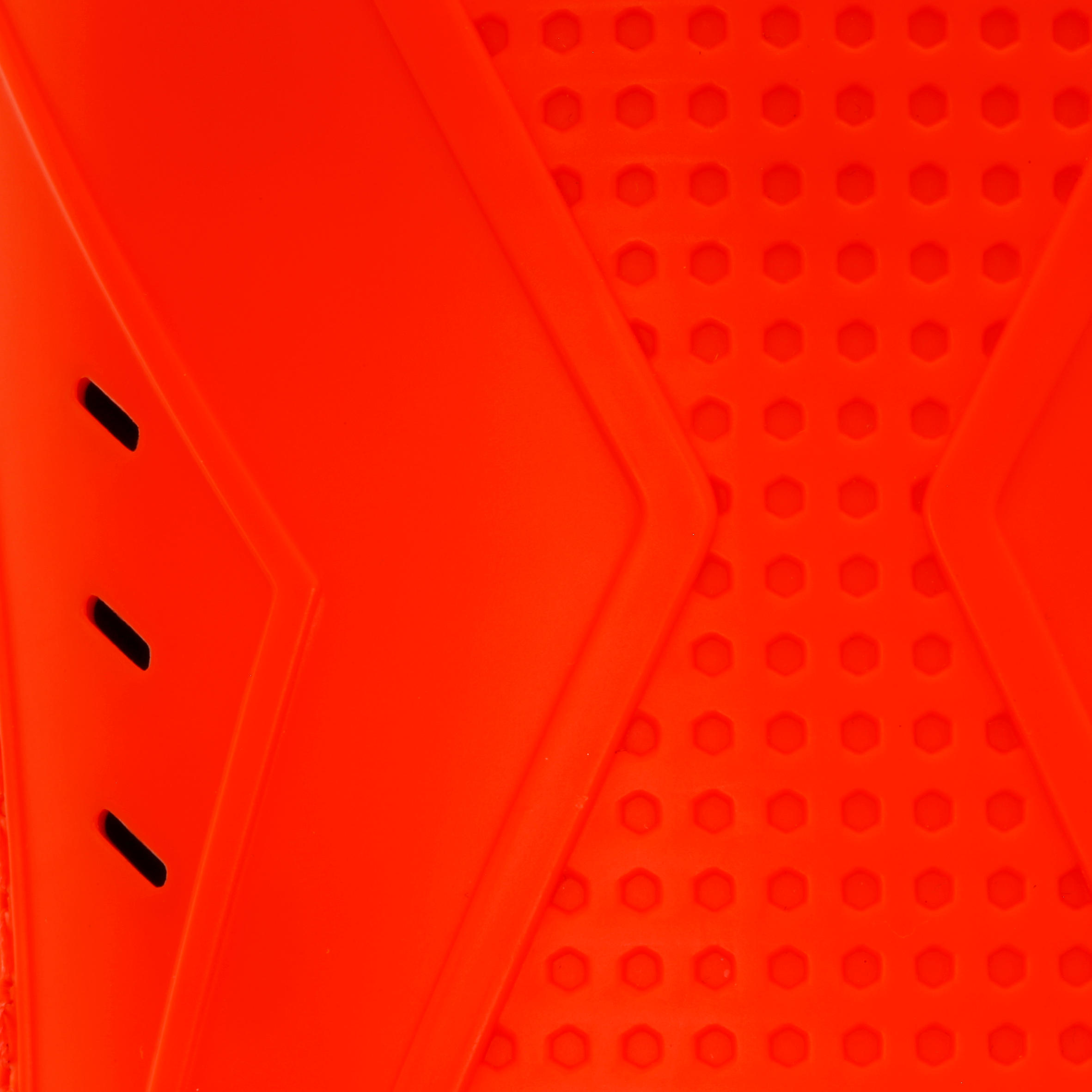 F400 Football Shin Guards - Orange Blue 8/9