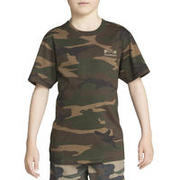 STEPPE 100 JUNIOR T-SHIRT - CAMOUFLAGE GREEN