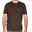 T-shirt manches courtes coton Homme - 100 marron