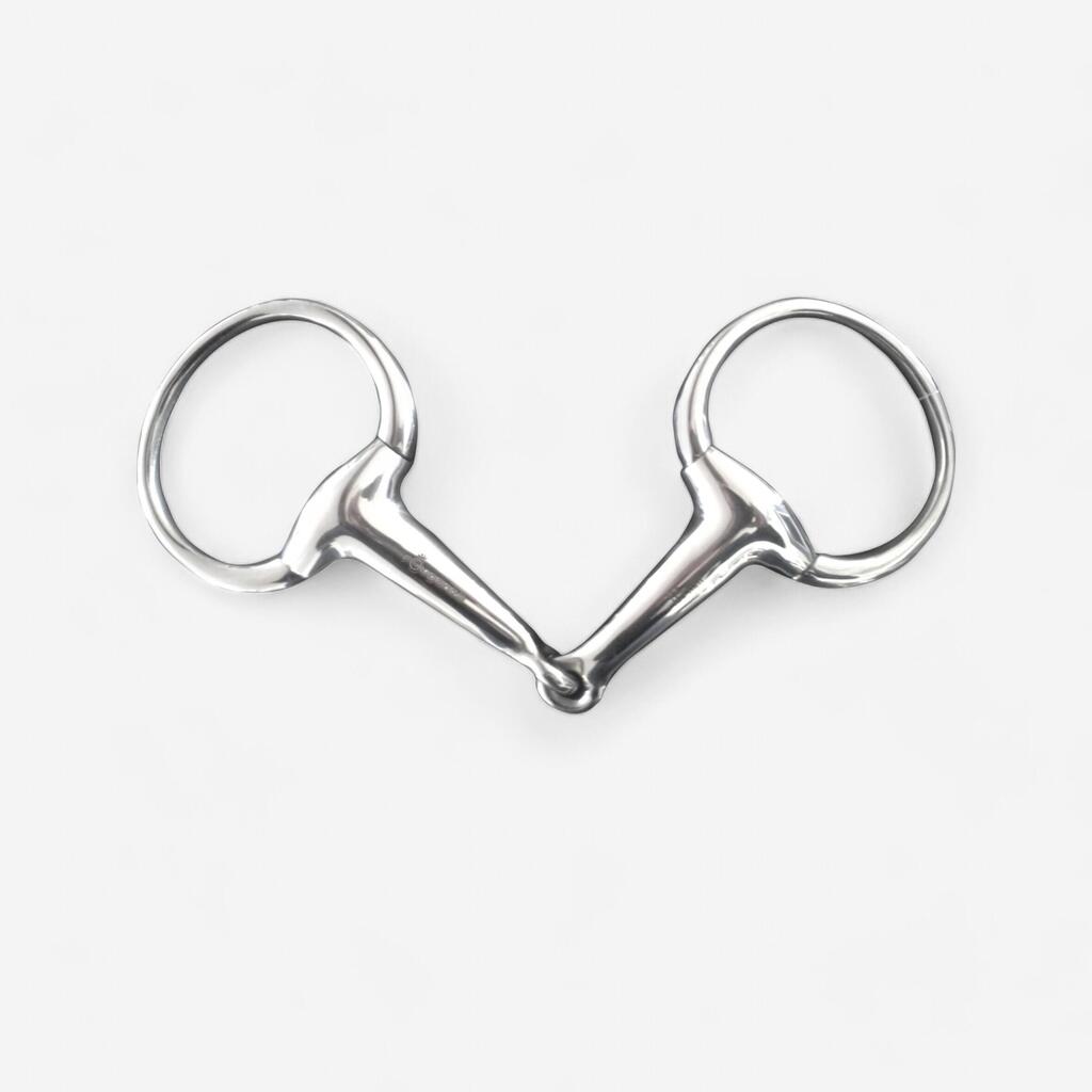 Horse Riding Eggbutt Snaffle Bit For Horse And Pony - Stainless Steel