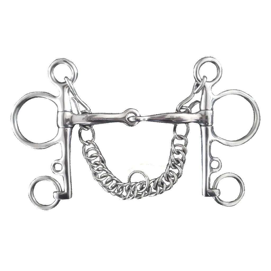 Horseback Riding Pelham Bit for Horse and Pony Stainless Steel