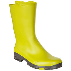 Katiuskas Botas Agua Caza Solognac Inverness 100 Mujer Verde Anís Impermeable