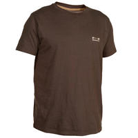 100 Short-Sleeved Hunting T-Shirt - Brown