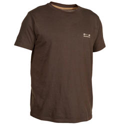 T-shirt manches courtes chasse 100 marron