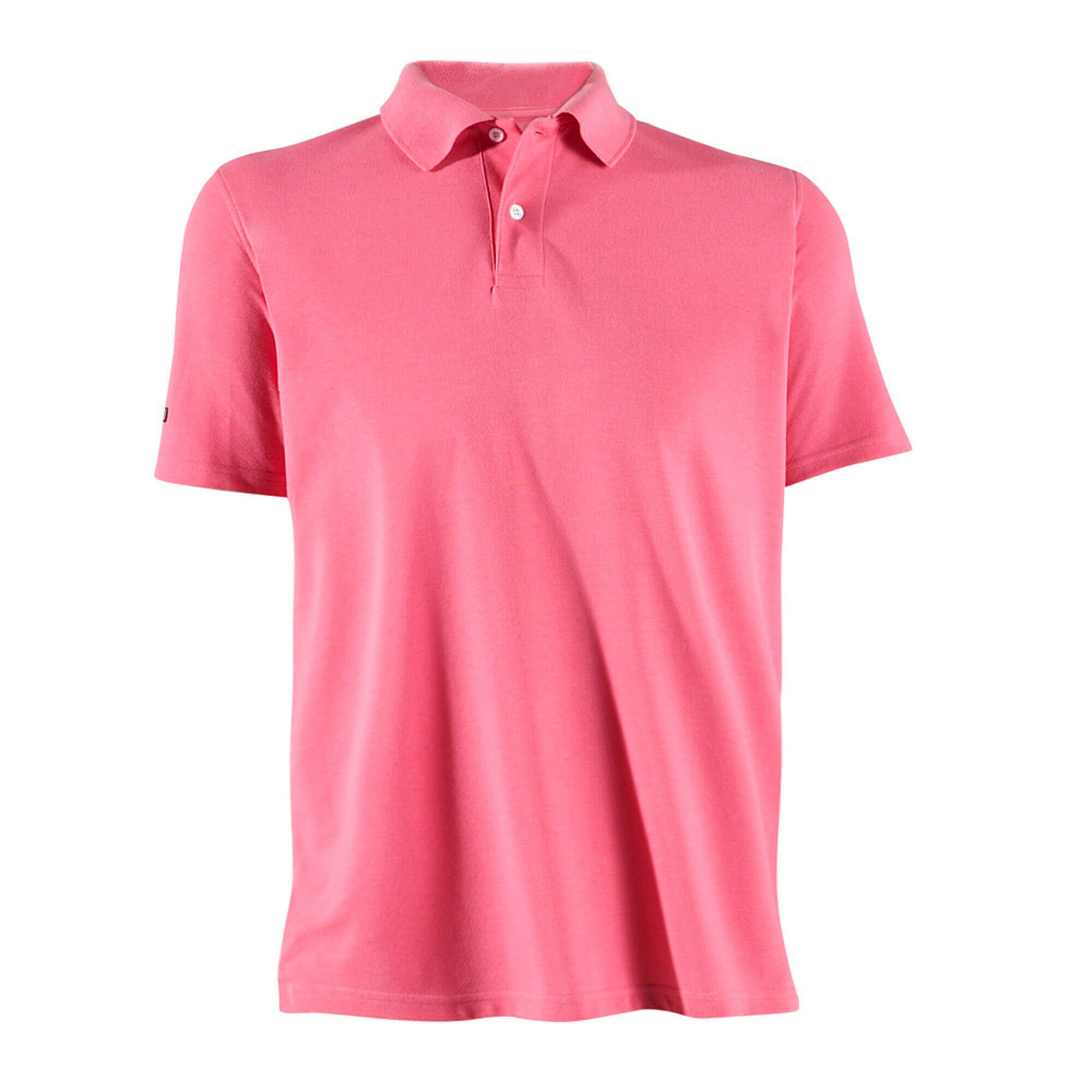 Dark pink INTAC'TEE polo shirt 1/4