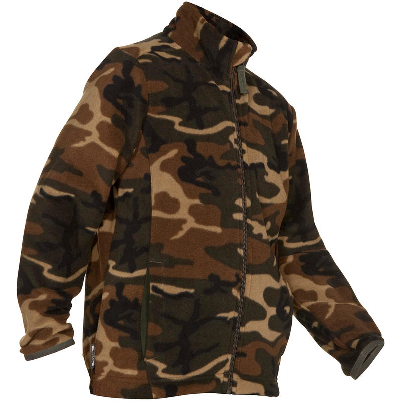 Blouson de chasse en molleton junior vert Blouson de chasse en molleton junior vert