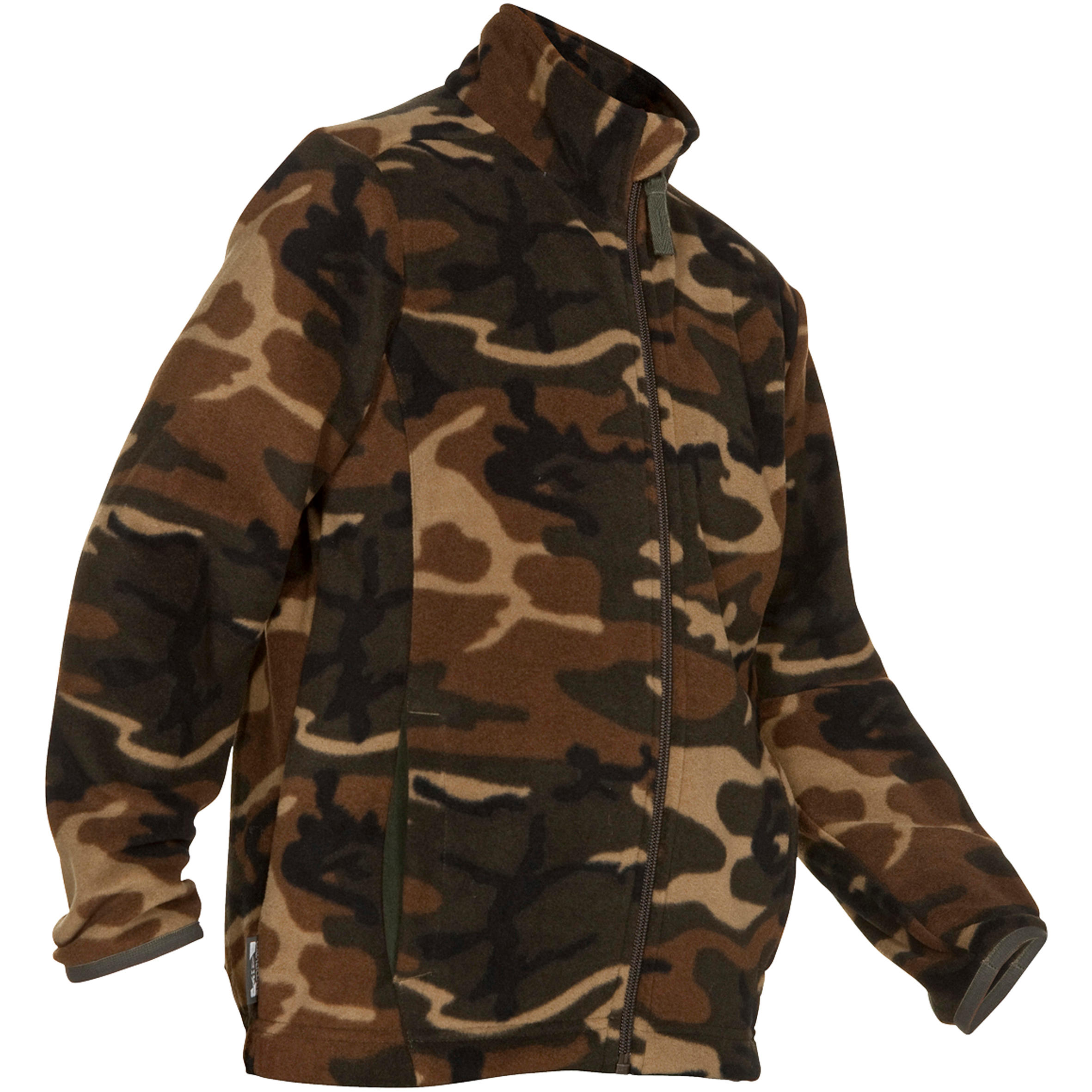 SOLOGNAC Fleece vest voor de jacht kinderen camouflage Decathlon.nl
