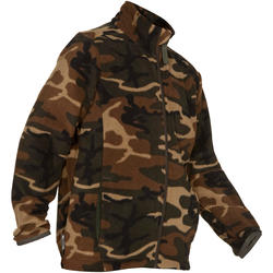 Polaire chasse junior camo vert