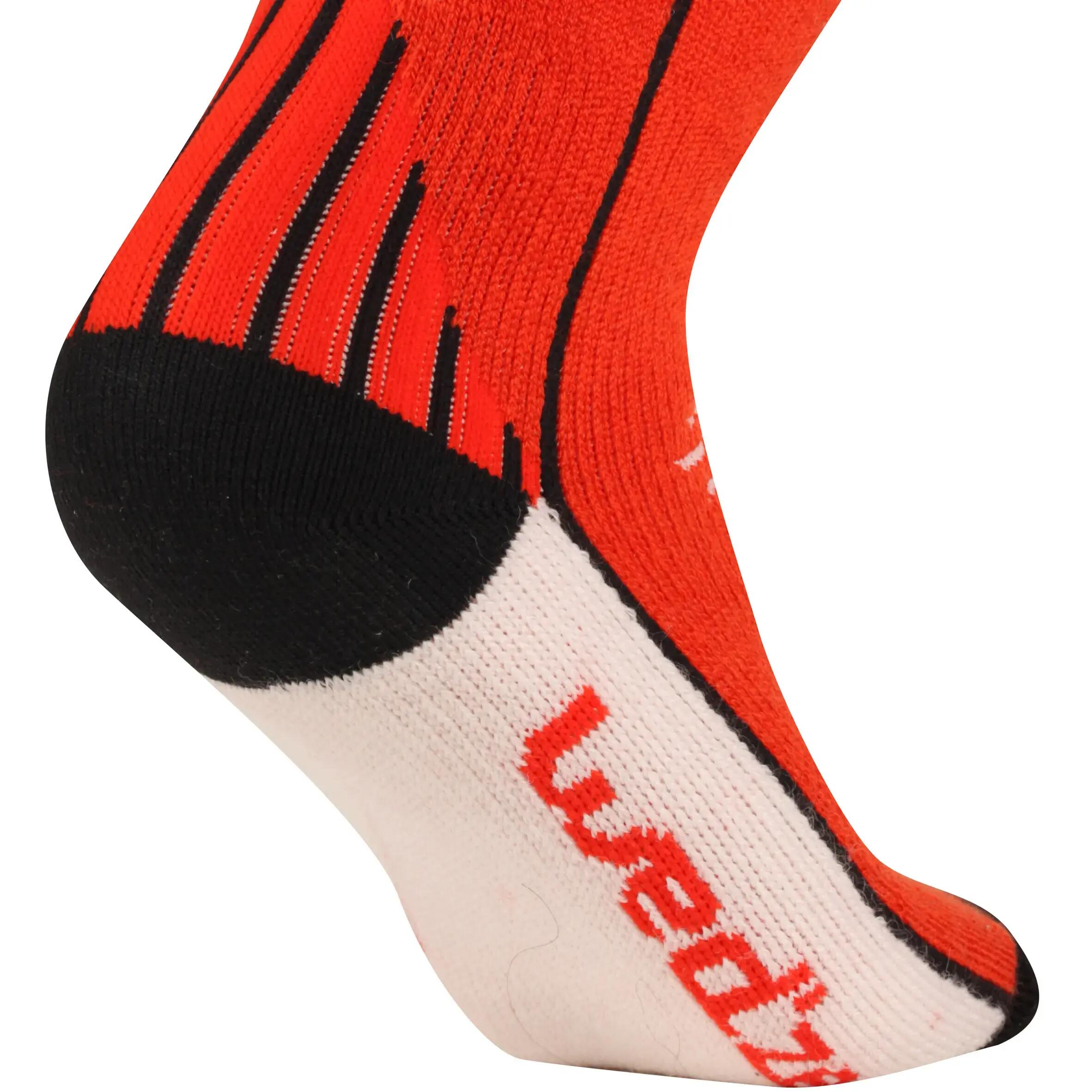 Dreamheat Junior Ski Socks - Red/White 5/7
