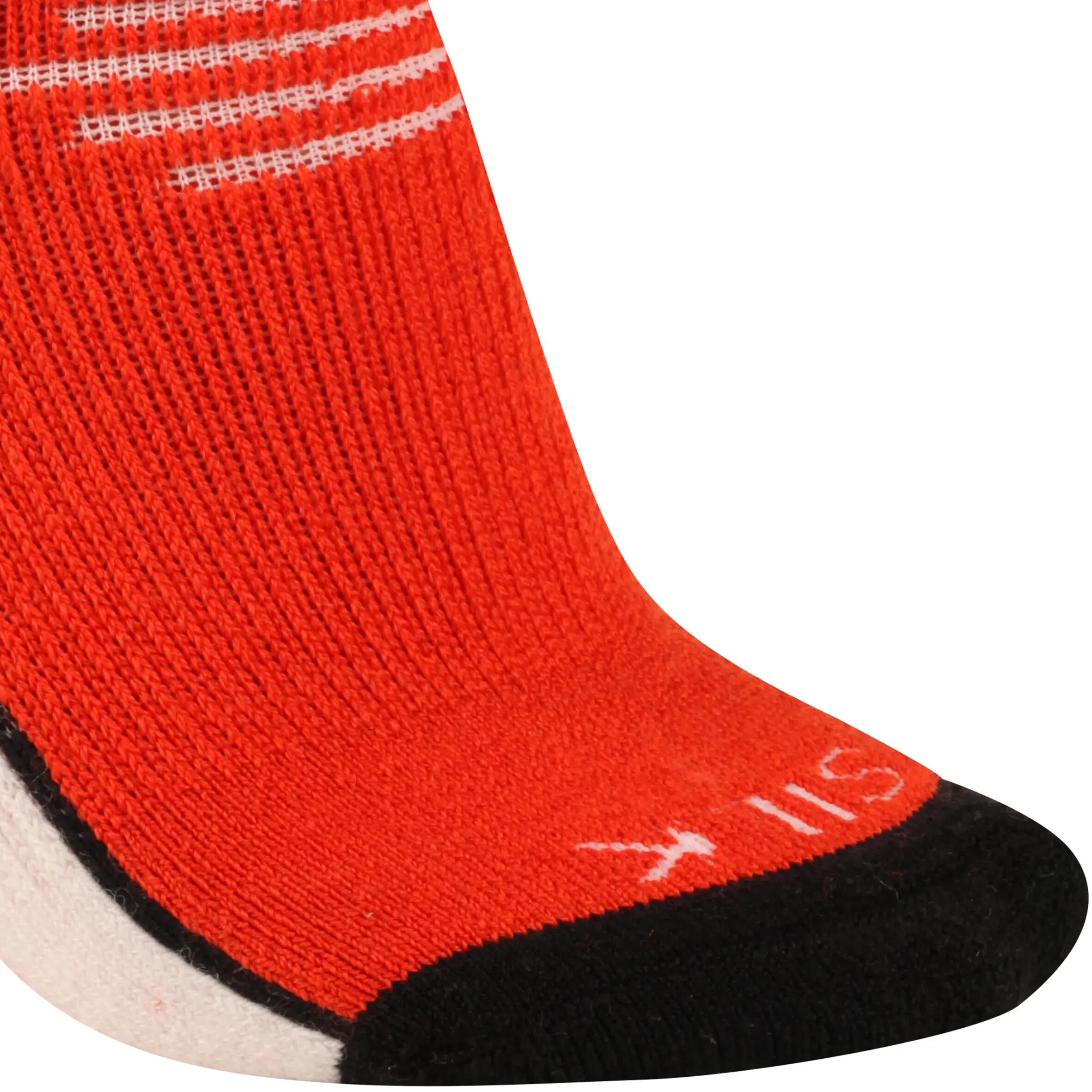 Dreamheat Junior Ski Socks - Red/White 6/7