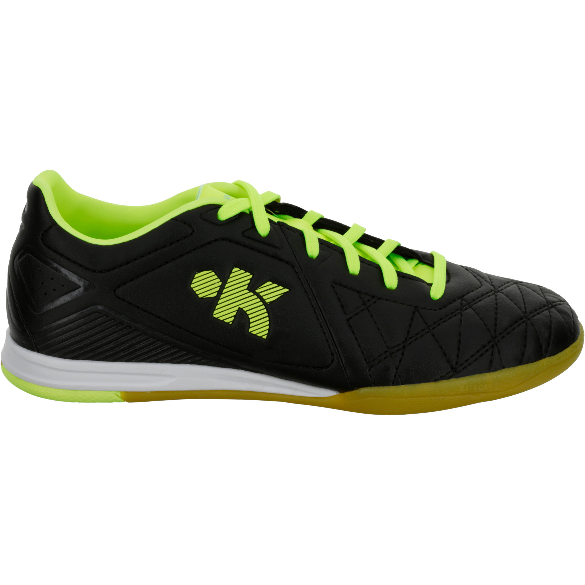 Agility 500 Sala Kids' Futsal Trainers - Black/Yellow 2/11
