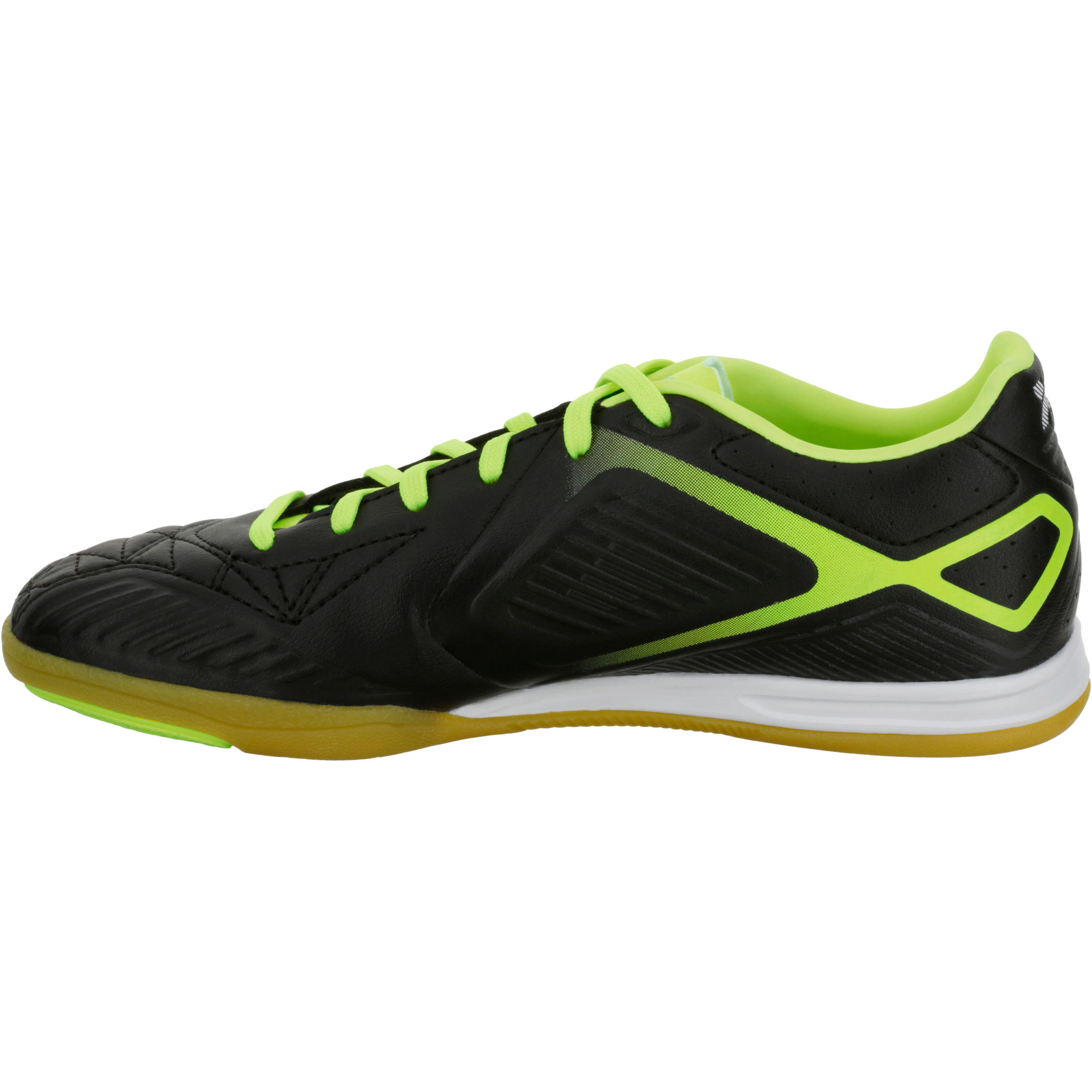 Agility 500 Sala Kids' Futsal Trainers - Black/Yellow 3/11