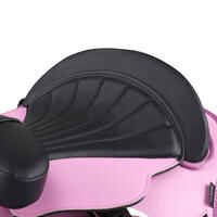 Initiation Synthetic Horse Riding Pony Saddle - Pink/Black