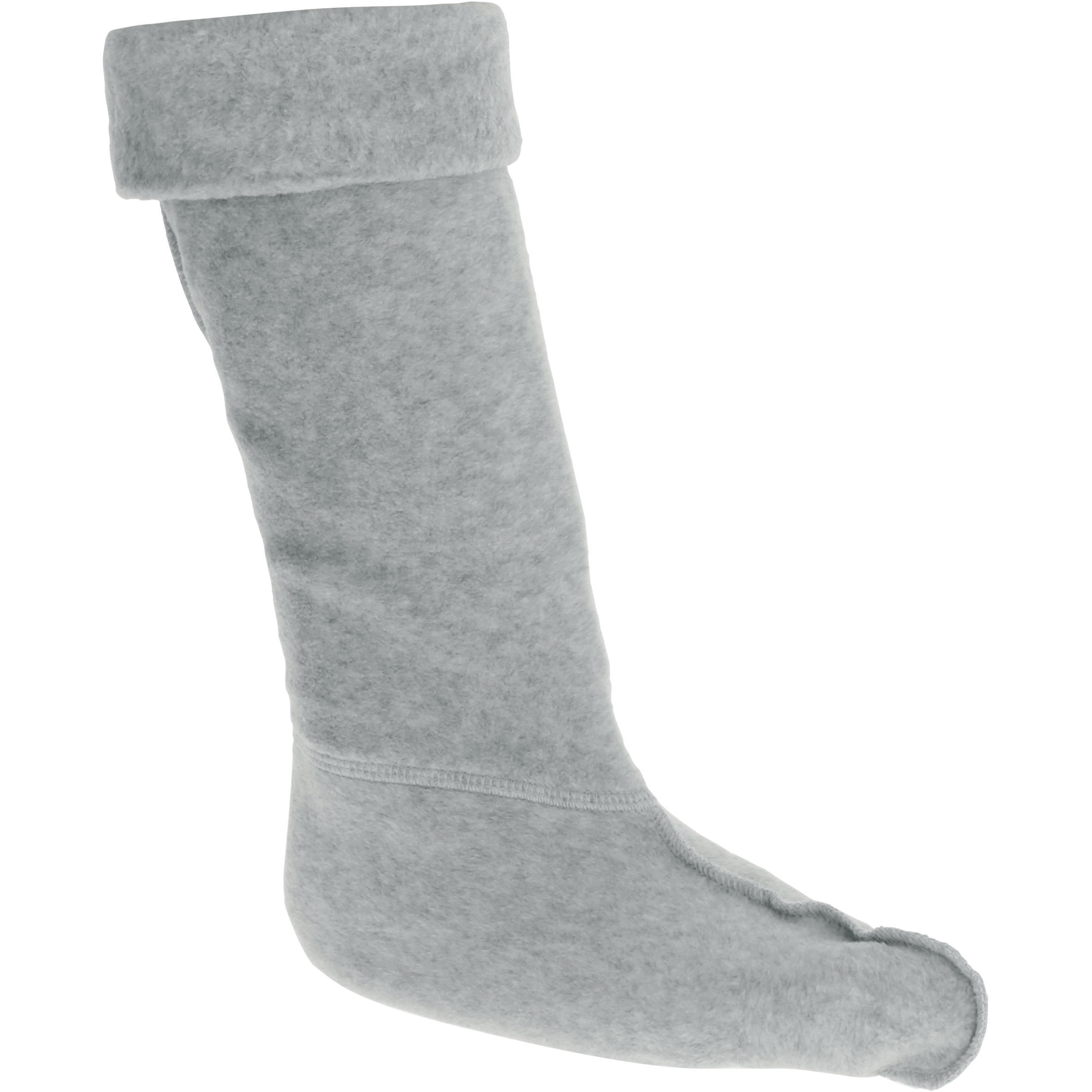 FOUGANZA Stiefelsocken Fleece Kinder hellgrau
