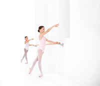 Girls' Ballet Leotard - White.