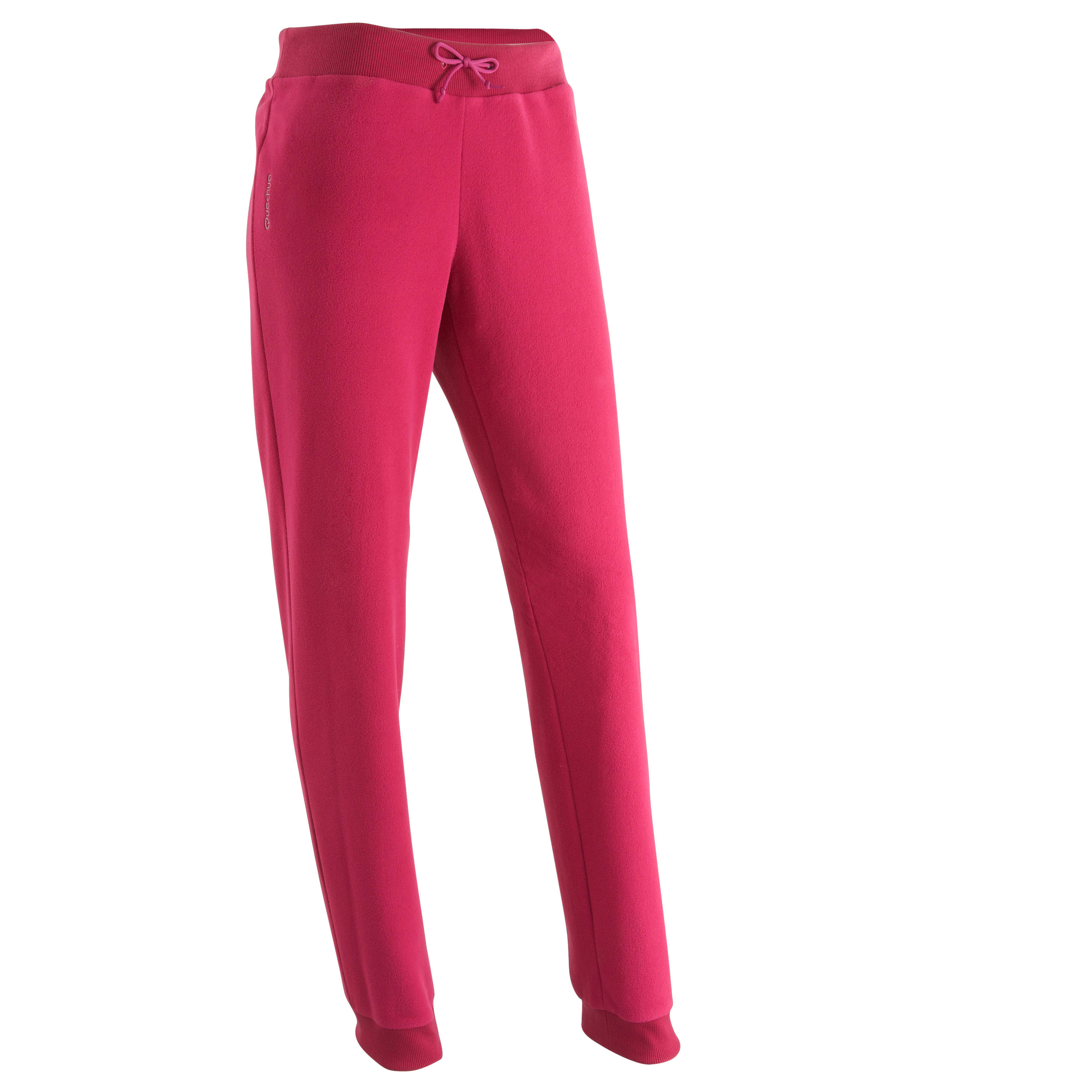 Forclaz 50 women's fleece hiking tights - pink 2/7