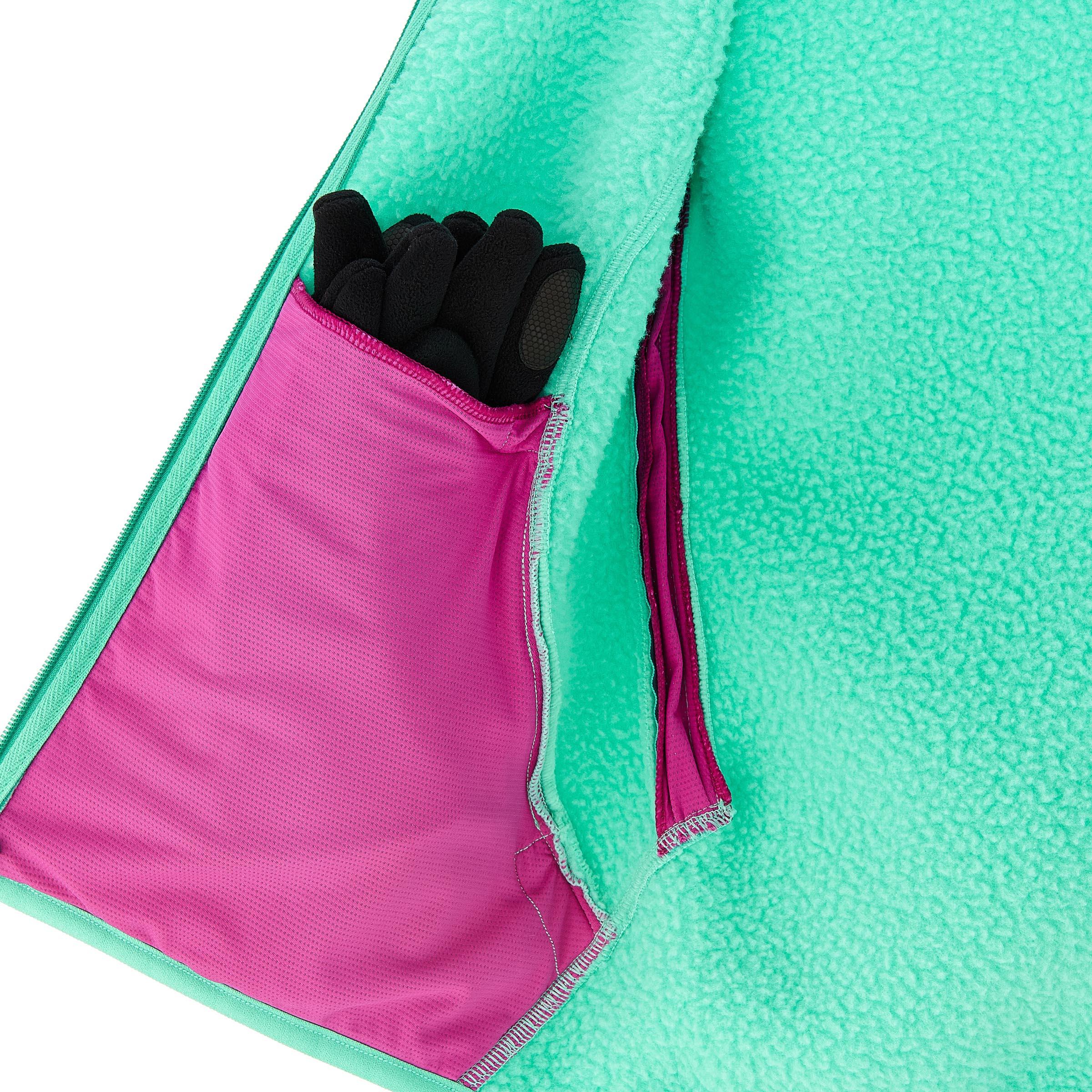 Forclaz 600 women's Hiking Fleece - green 3/13