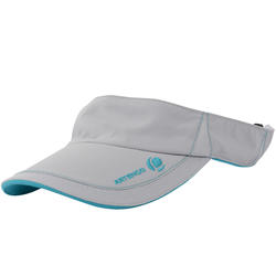 VISIERE ADULTE 700 GRIS CLAIR TENNIS BADMINTON PADEL PING PONG SQUASH