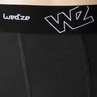 Wedze Flowfit Men's Skiing Base Layer Trousers - Black