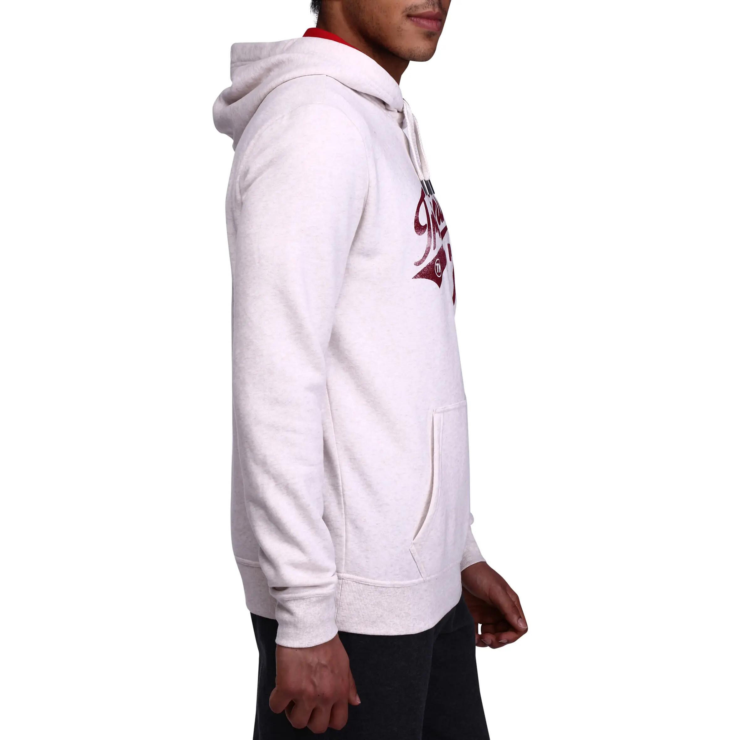 Bodybuilding Hooded Print Sweatshirt - Ivory 3/15