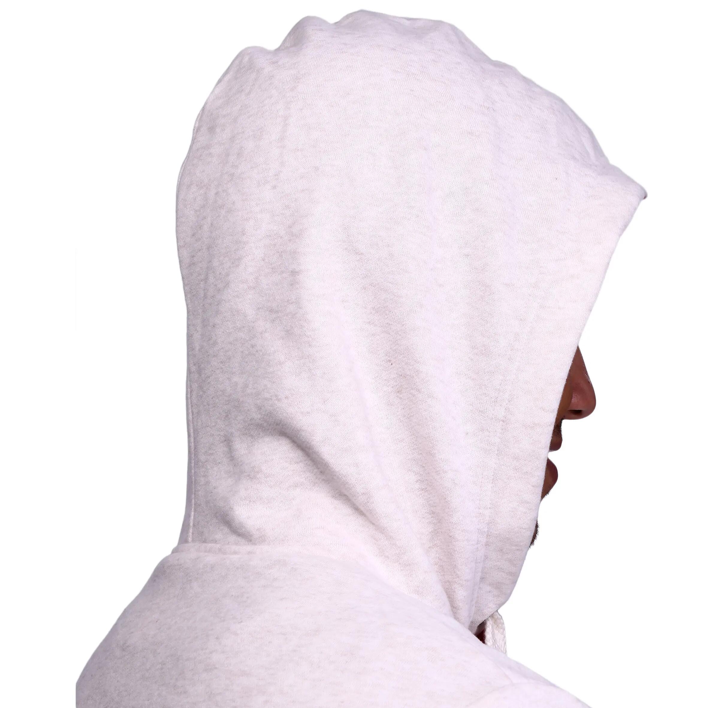 Bodybuilding Hooded Print Sweatshirt - Ivory 7/15