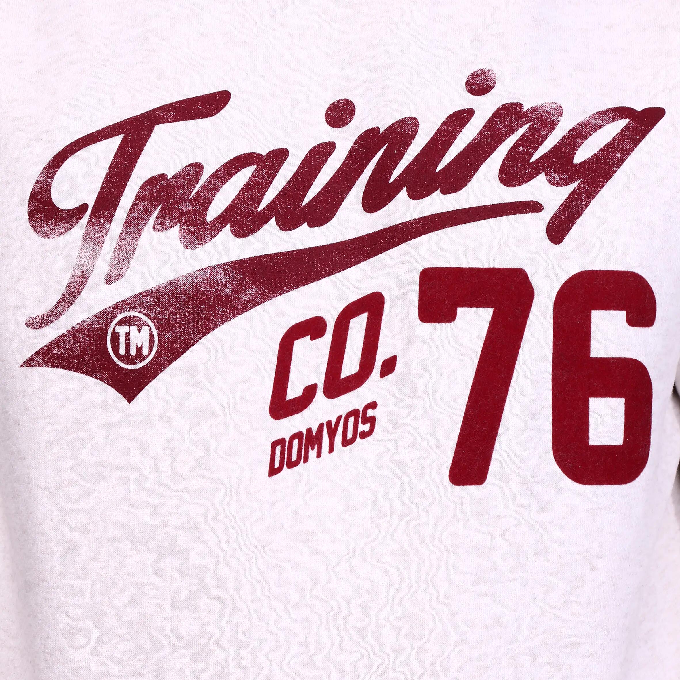 Bodybuilding Hooded Print Sweatshirt - Ivory 8/15
