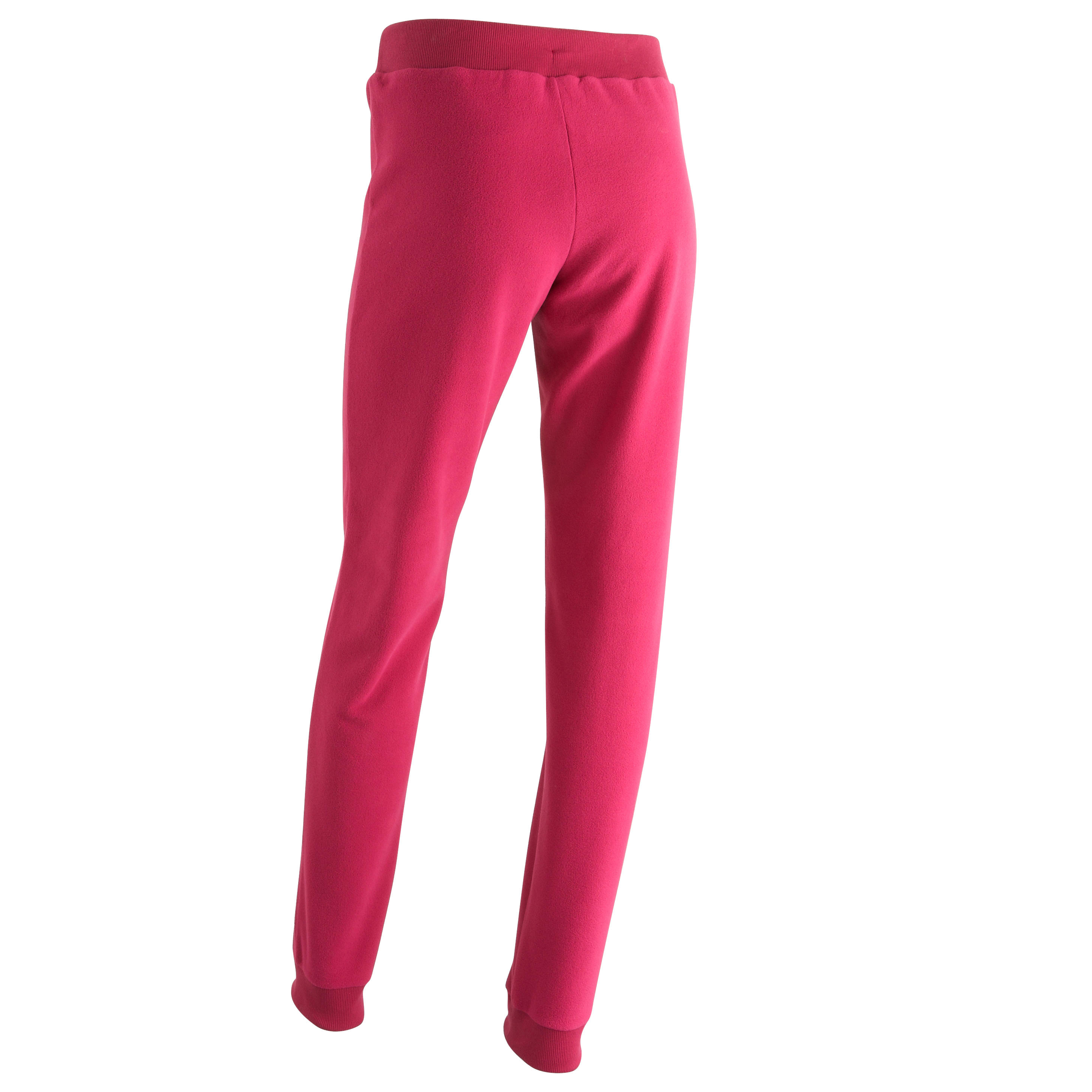 Forclaz 50 women's fleece hiking tights - pink 1/7