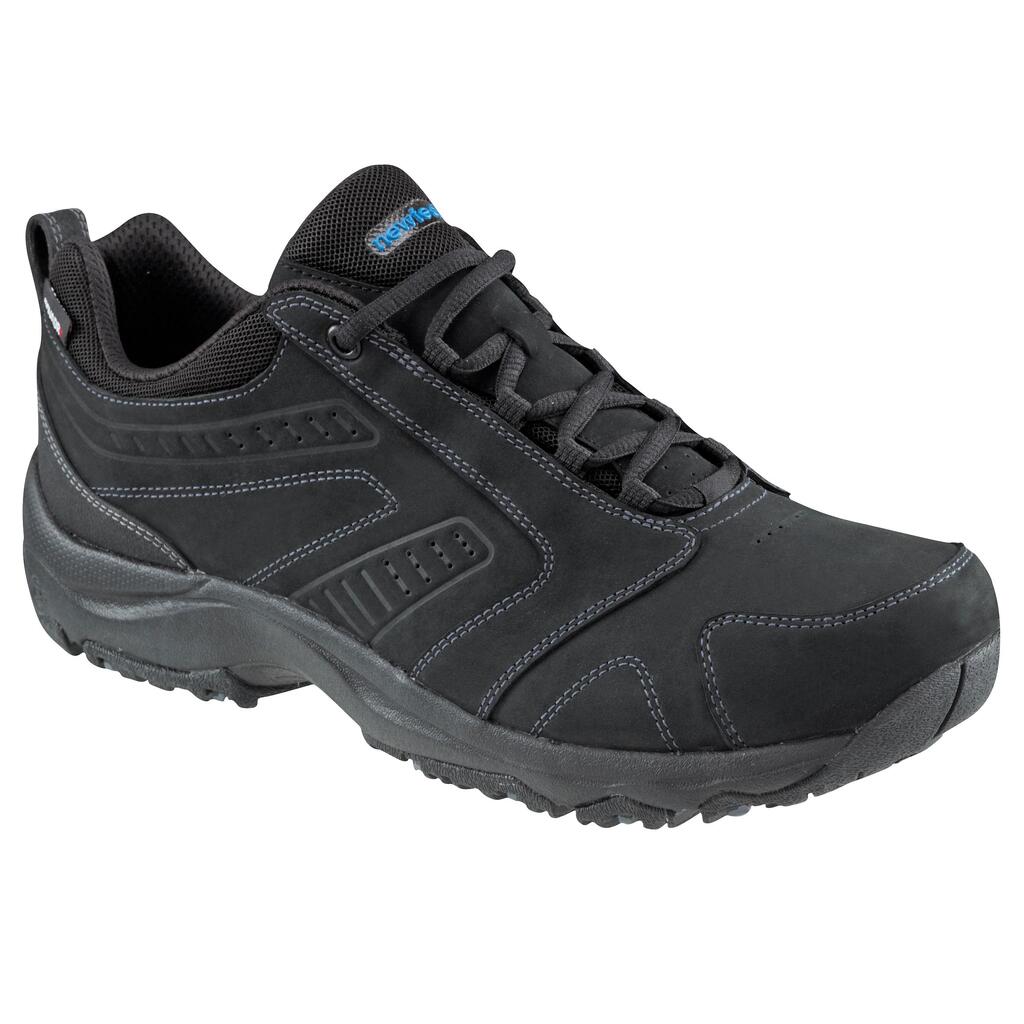 Freizeitschuhe Walking Nakuru wasserdicht Leder Herren schwarz